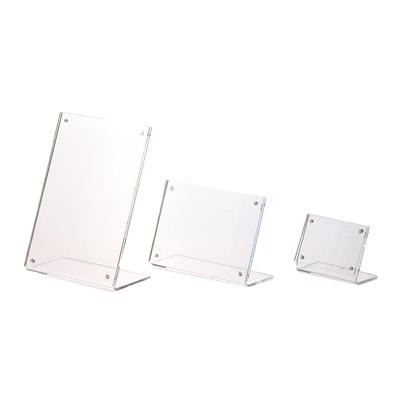 Acrylic Desktop Display Frame Table Card Sign Collection Photo Protection Holder