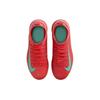 Νέα Παιδικά Παπούτσια Ποδοσφαίρου Nike ClubMercurial Superfly 10 Ανθεκτικά Ελαφριά Απορρόφηση Κραδασμών Μεσόπατα Παιδικά FQ8313-800 Κόκκινο Στάχτης/Πράσινο Αύρας