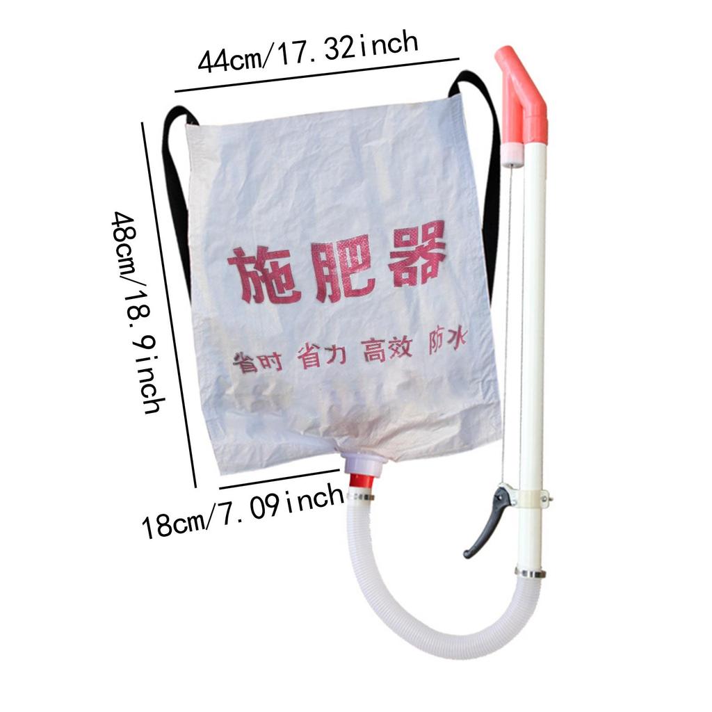 Back Carrying Woven Bag Manual Fertilizer Spreader for Agricultural Use Lightweight 10 Kg Capacity