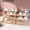 Display Stand Solid Wood Earrings Display Rack Jewelry Rack Figure Doll Stall Cardboard Jewelry Rack