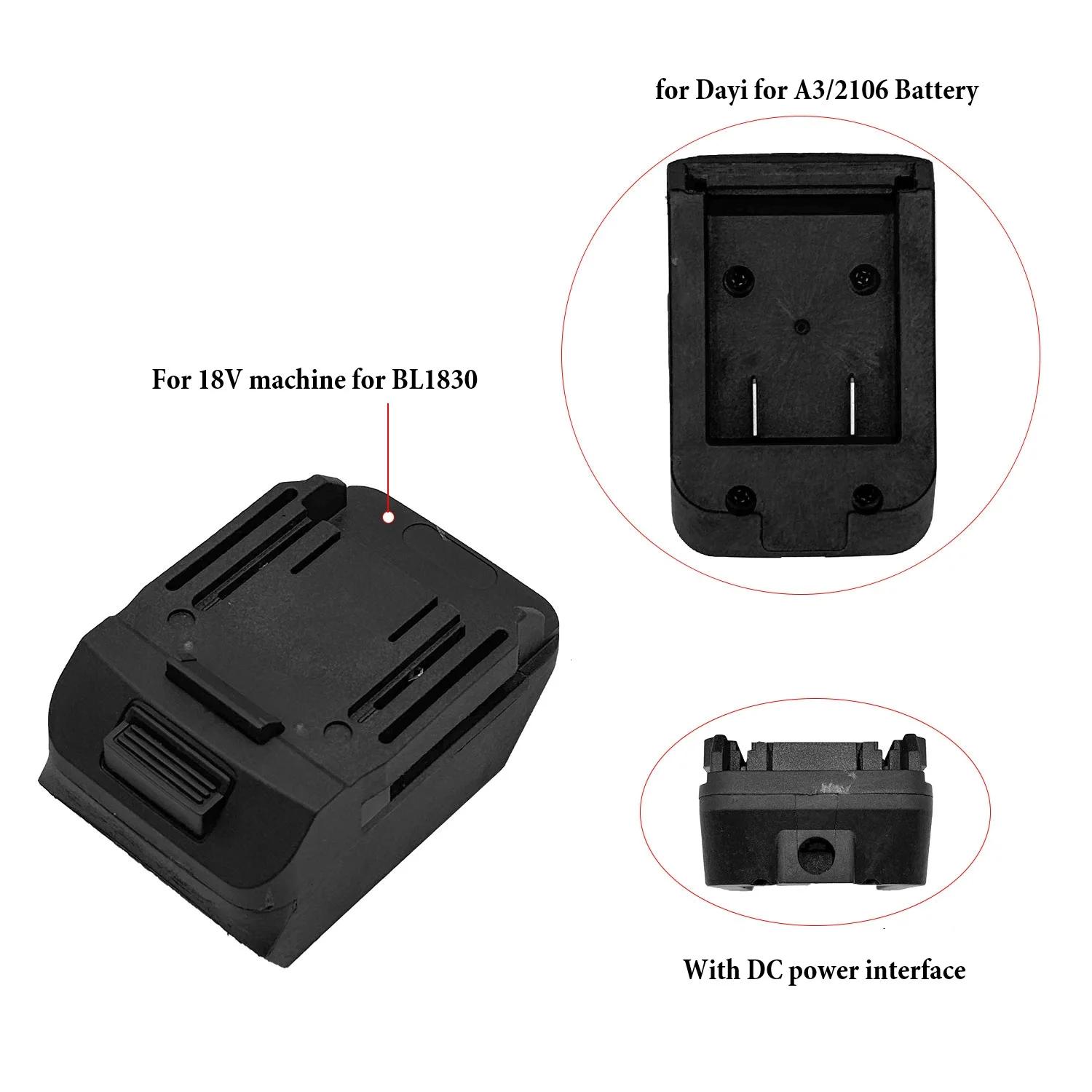 Battery Adapter Cable Connector for 18V Li ion Battery For BL1830 BL1840 BL1850 for A3 2106 and For dayi Machines