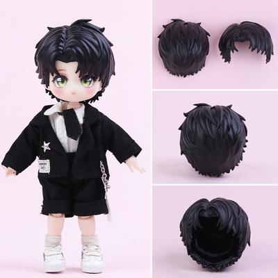 OB11 Head Shell Replacement Korean Style Plastic Hair Replacement Doll Hair Head Mold Accessories For Obitsu11 Dolls Gifts
