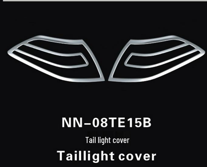 Teana 08-15 New Gen Front/Rear Headlight & Fog Light Covers with Eyebrow Design