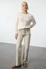 Women's Fashion Stylish Sweater Emerald Green Soft Textured Hair Braided Seamless Knitwear Sweater