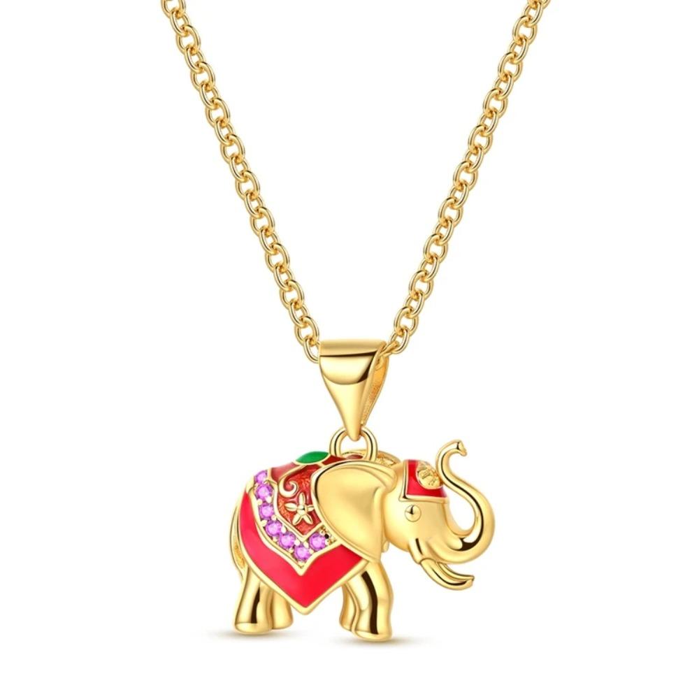 925 Silver Lucky Unicorn Necklace with Butterfly Firefly Bear Paw Print Zircon Chain Link Heart Jewelry for Women