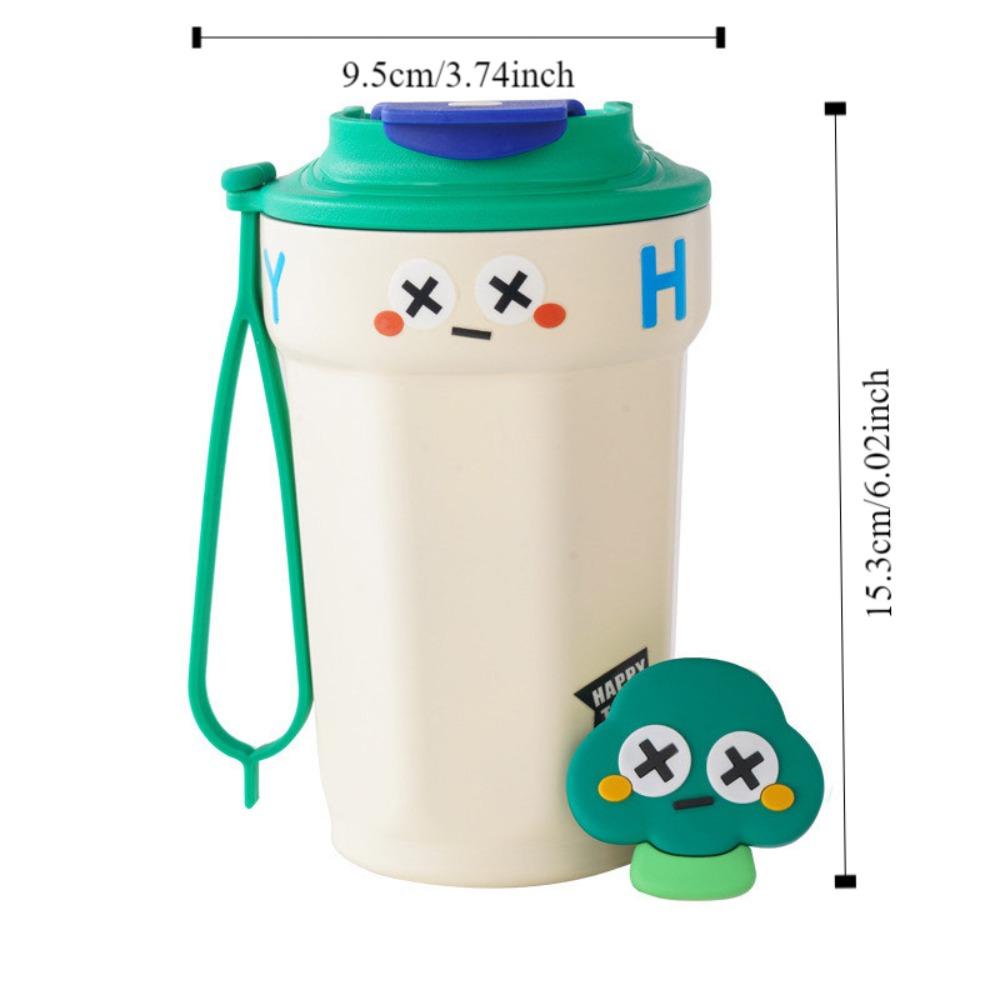 Plastic Water Bottle Cartoon Girls Juice Milk Bottle INS Style Coffee Cup  Home Office