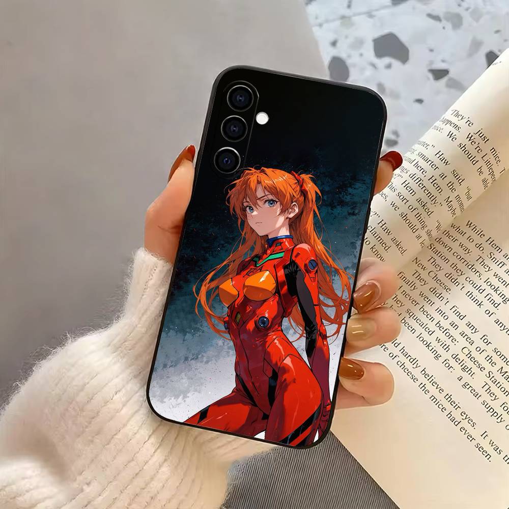 Anime EVA E-Evangelions Cool Phone Case For Samsung Galaxy A73,A72,A71,A70,A53,A52,A51,Soft Silicone Black Cover