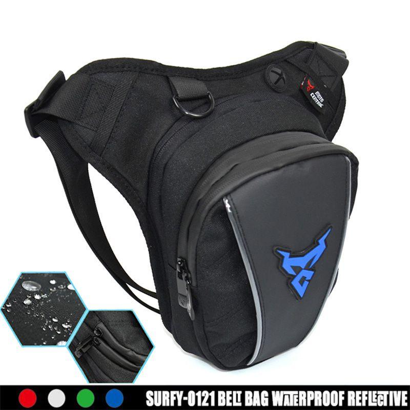 Bolsa de pierna para motocicleta Impermeable Oxford Riñonera de caída Cinturón Cadera Trasero Estilo Militar