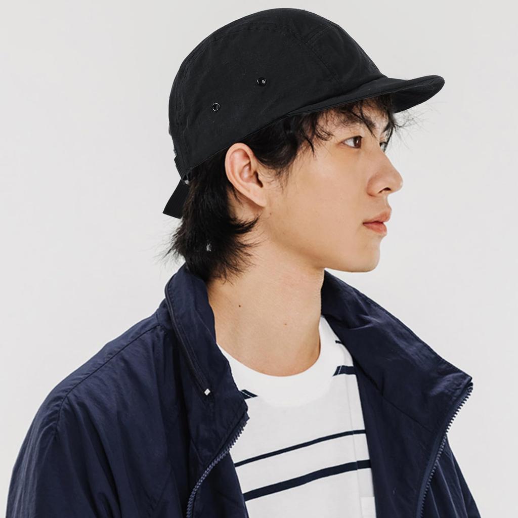 Geyanuo Short Brim Umpire Cap for Men and Work Hat Women, Quick-Drying, Water-Repellent, Summer, Lightweight, Breathable, Simple, Casual,