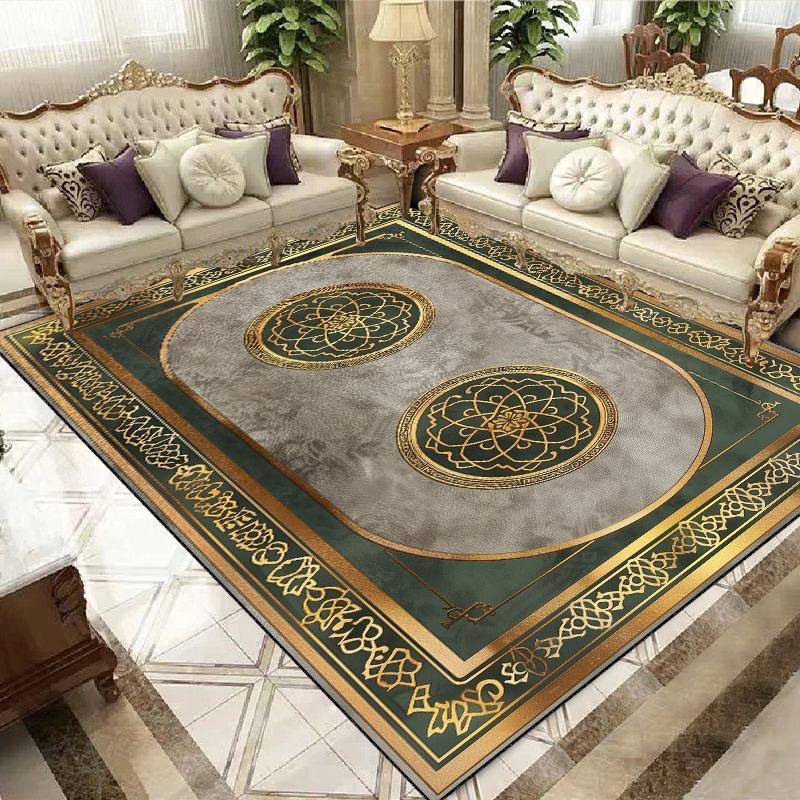 Luxury European and American Style Carpet Living Room Large Area Rugs 200x400cm Bedroom Decor Cloakroom Non-slip Floor Mat