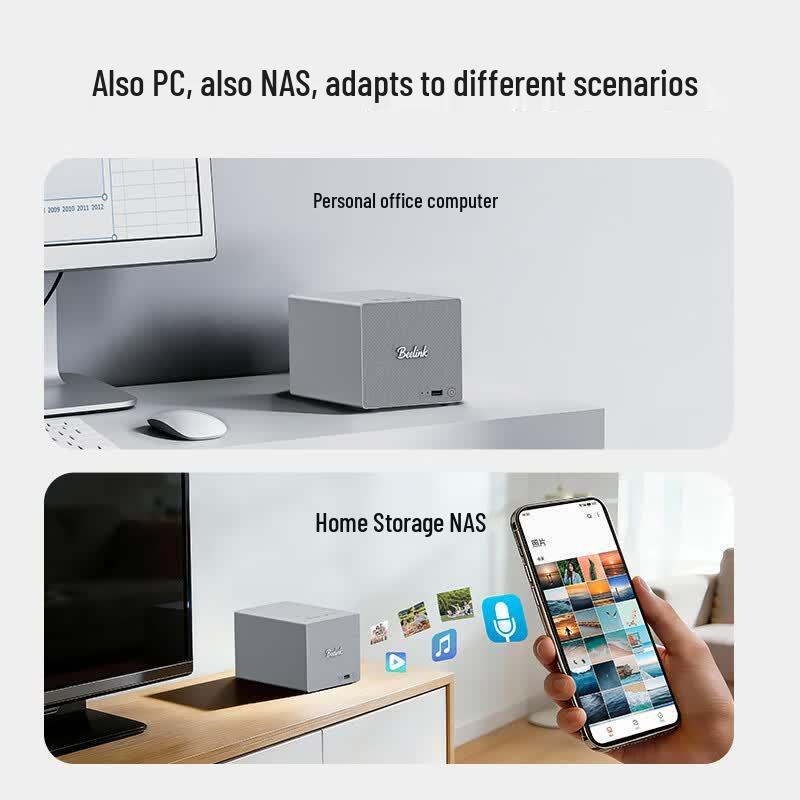 Geekom ME Pro Intel N95 Mini PC with 3+2 Drive Bays (CN version)