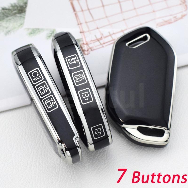 For Kia Picanto Sorento Mq4 Carnival Ka4 Morning K5 Carens Tpu Car Key Case Cover Auto Shell Fob Holder Bag Accessories