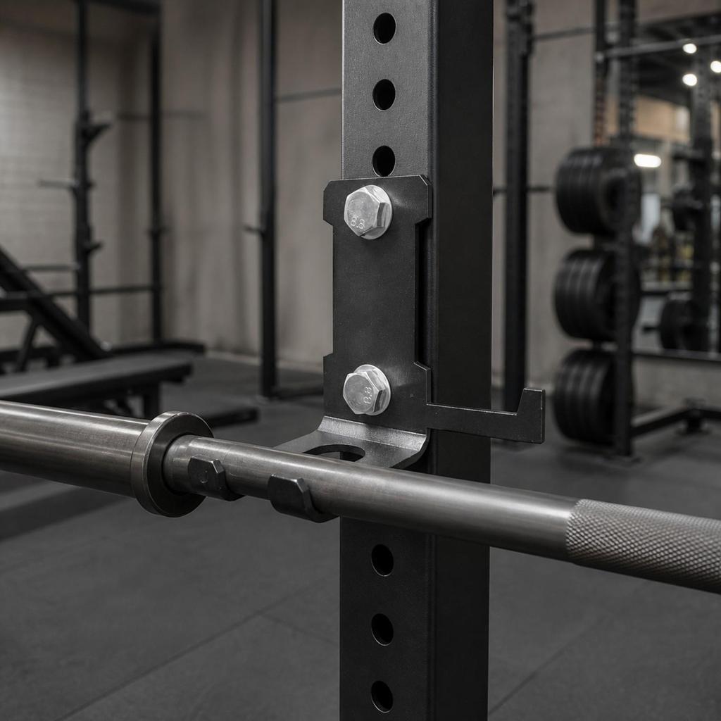 Barbell Hanger Space-Saving Holder with Hook Rust-Resistant for Athletes