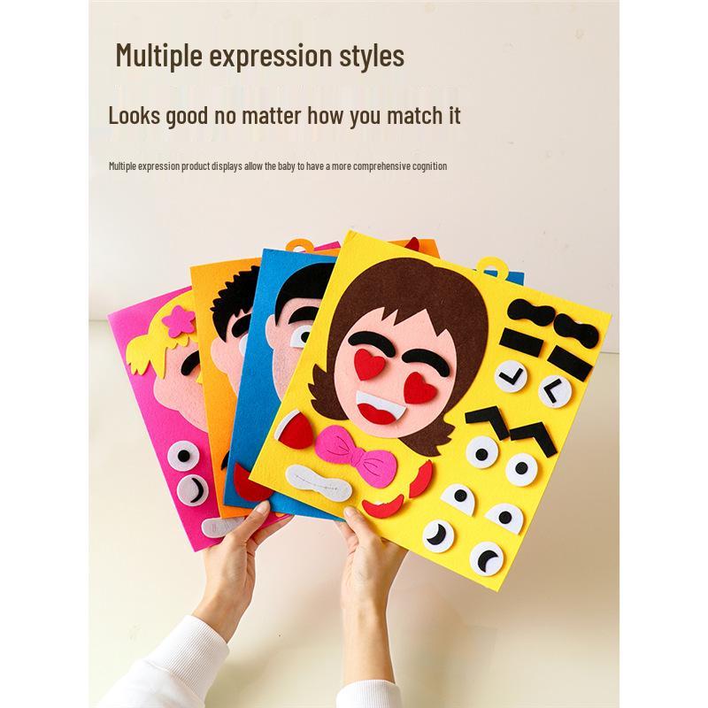 

DIY Felt Emotion Expression Pack for Kindergarten Play and Learning