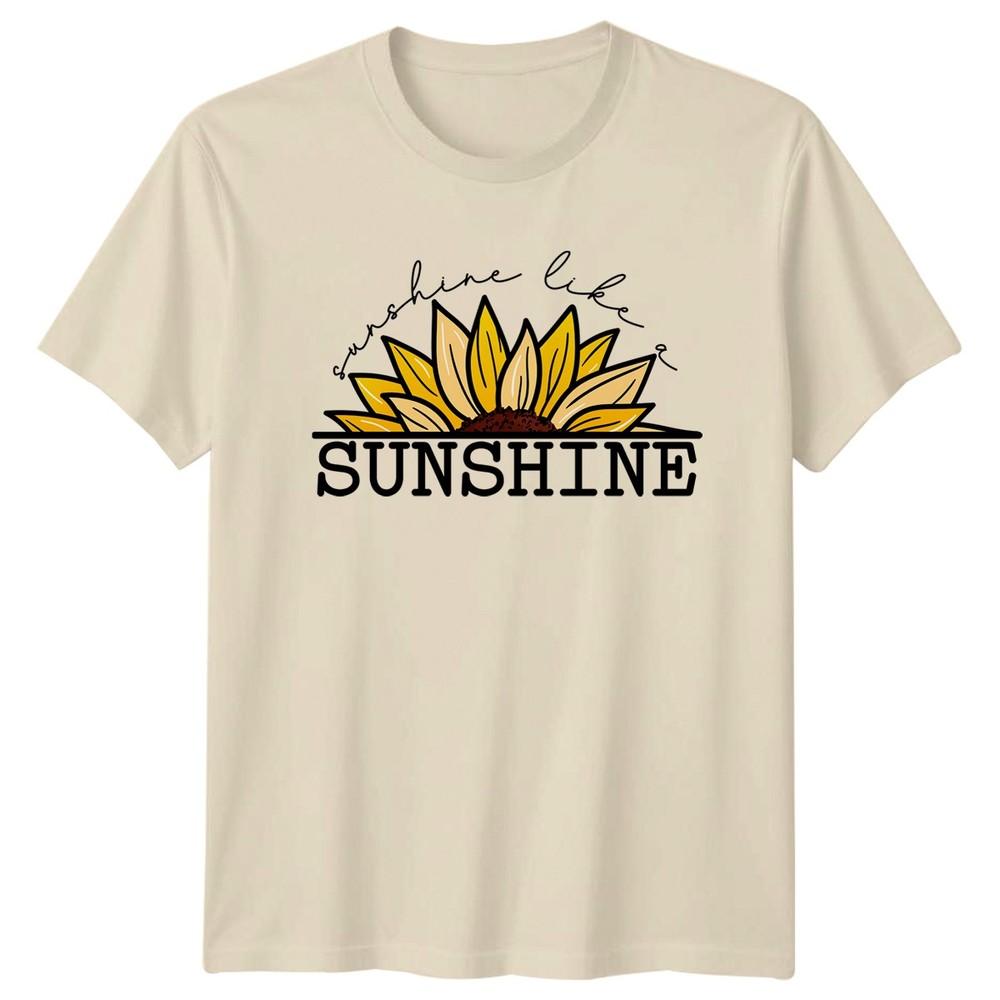 Sunshine Like A Sunshine Unisexs TShirt Sunflower Floral Birthday Gift For Her