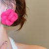 Cloth Silk Floss Floral Ear Studs Personality Petals Earring Jewelry Flower Stud Earrings  Women