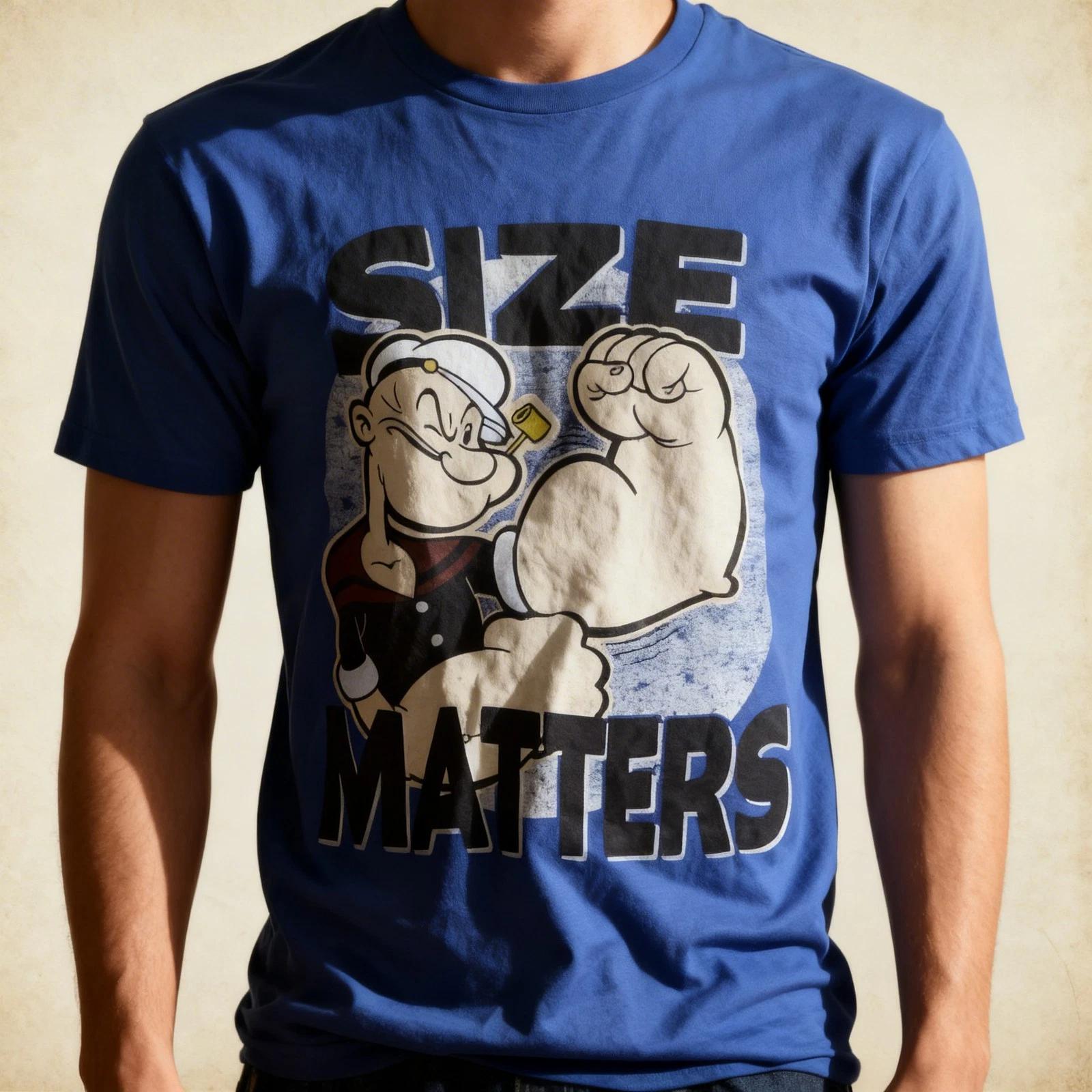 POPEYE SIZE MATTER MENS T SHIRT S