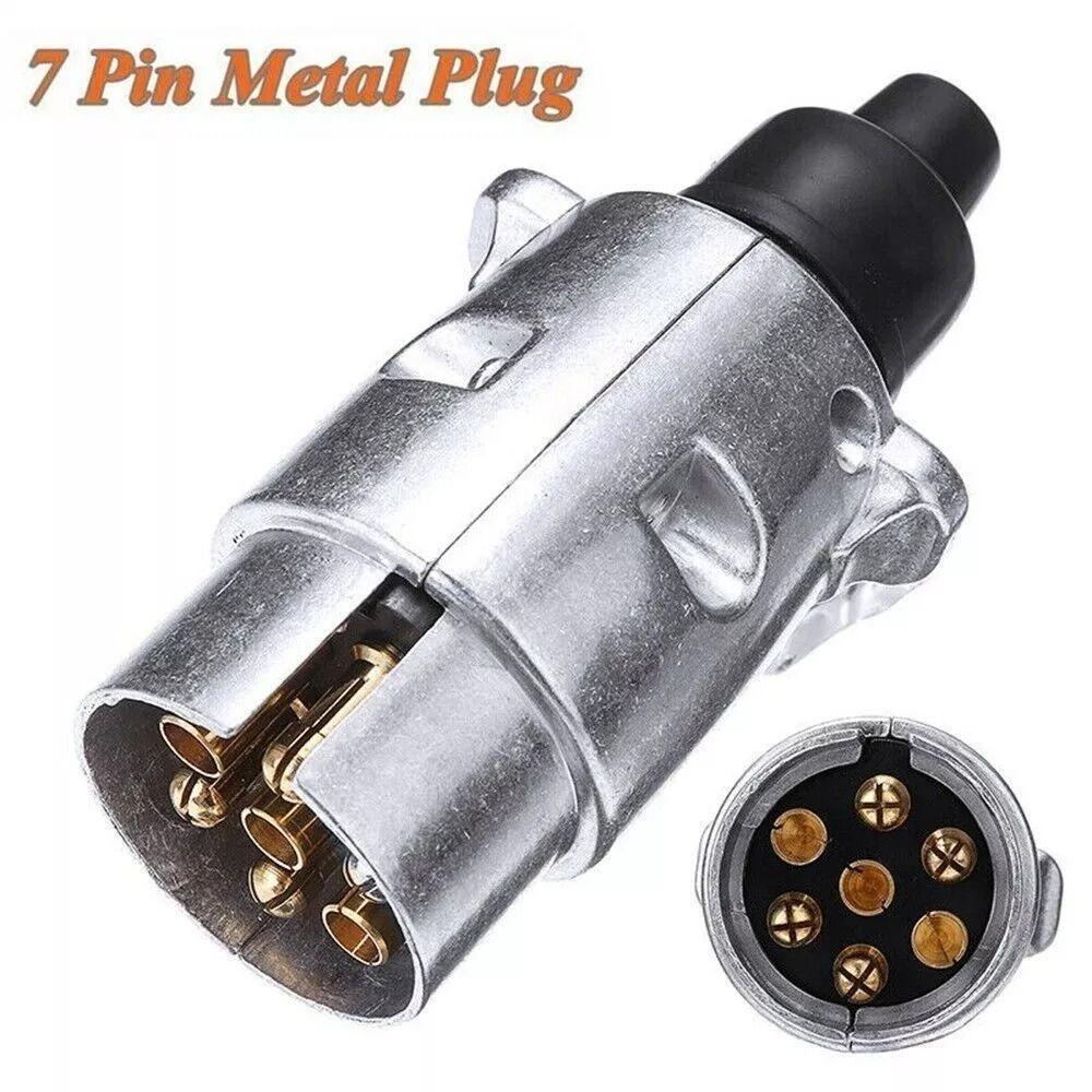 Round Adapter Towbar Trailer Plug Aluminium Zinc Zinc Alloy Towing Electrics Adapter For Caravan