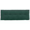 Back Cushion Dark Green 140 x 50 cm Cord Fabric
