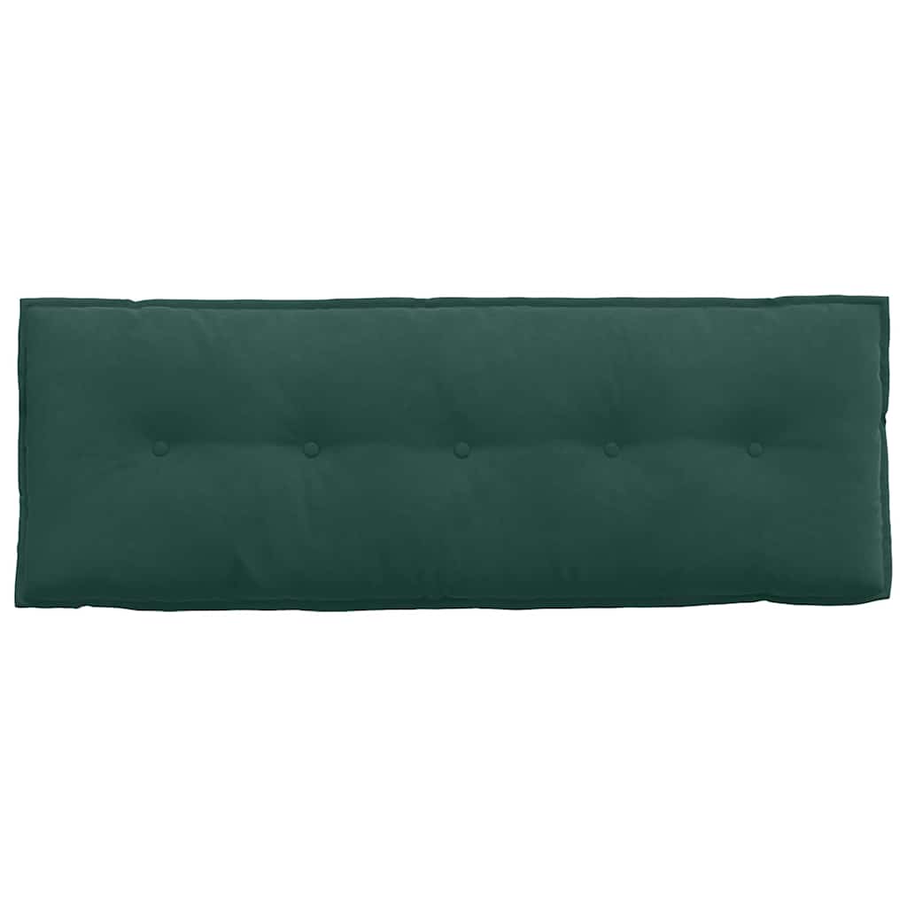 Back Cushion Dark Green 140 x 50 cm Cord Fabric