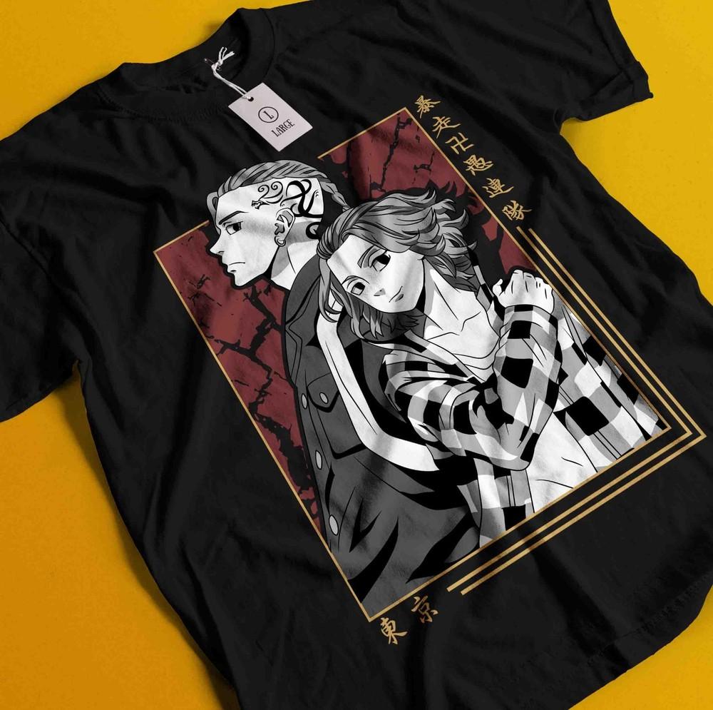 

Футболка Tokyo Revengers Футболка Мандзиро Сано Футболка Такэмичи Ханагаки Футболка Кен Хаккай XL