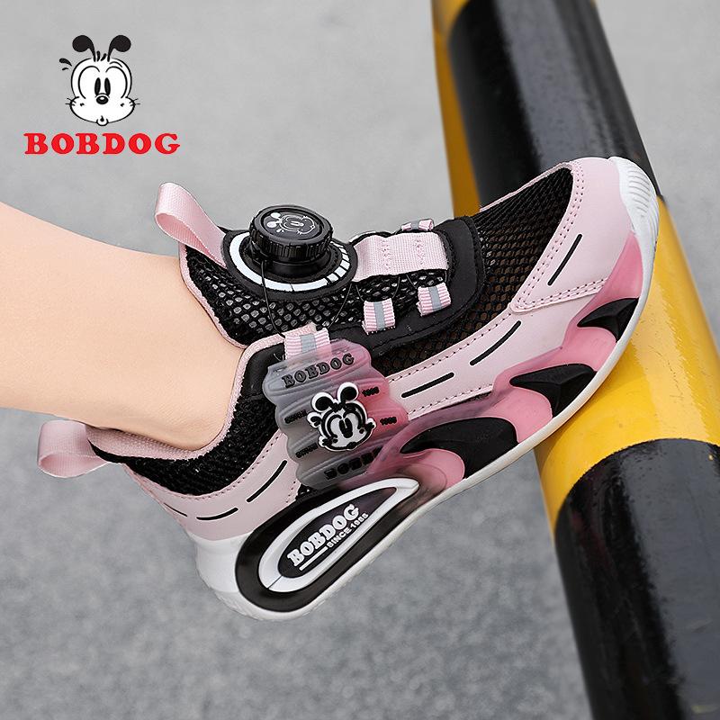 

Babu bean мальчиковые туфли 2025 лето новая одинарная сетка полые детские спортивные туфли дышащие крупная сетка кроссовки 39