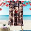 Betty Boop Beach Towel Perfect for Travel, Outdoor Activities, Swimming, Camping, Hiking
