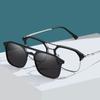 Fashion Sunglasses Man Clip On Polarized Sun Glasses Driver Shade Women Luxury Brand Vintage Myopia Optical Eyelasses Frame
