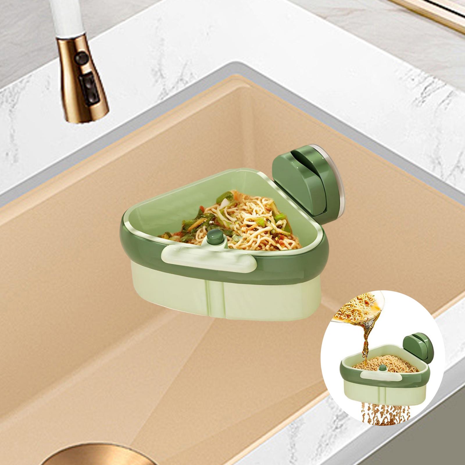 

Sink Strainer Basket, Sink Trash Catcher, Triangle Food Waste Filter Draining Basket