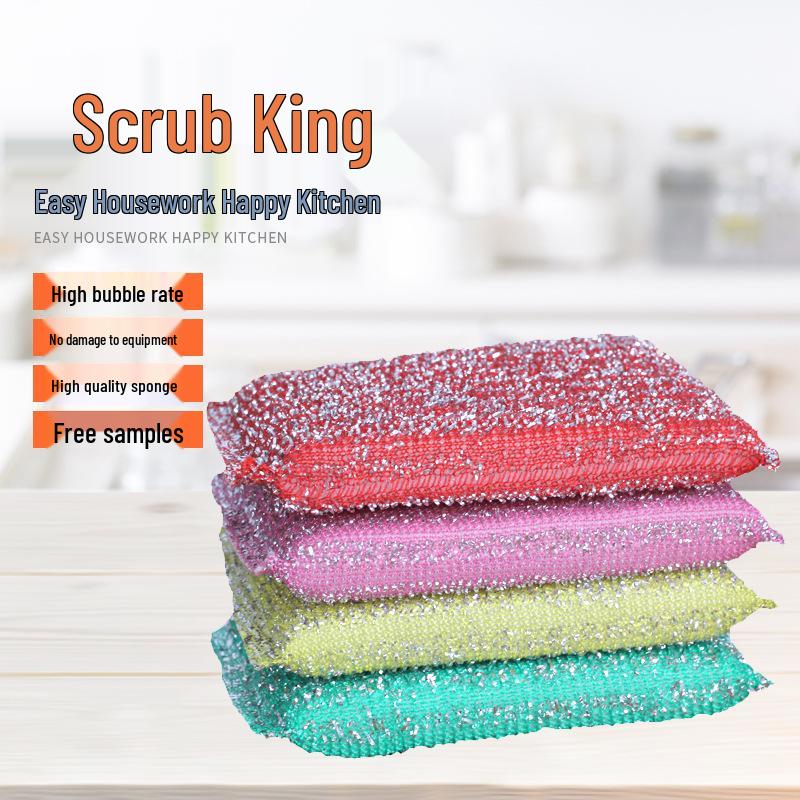 Household Kitchen Dishwashing Scrubber Sponge Block