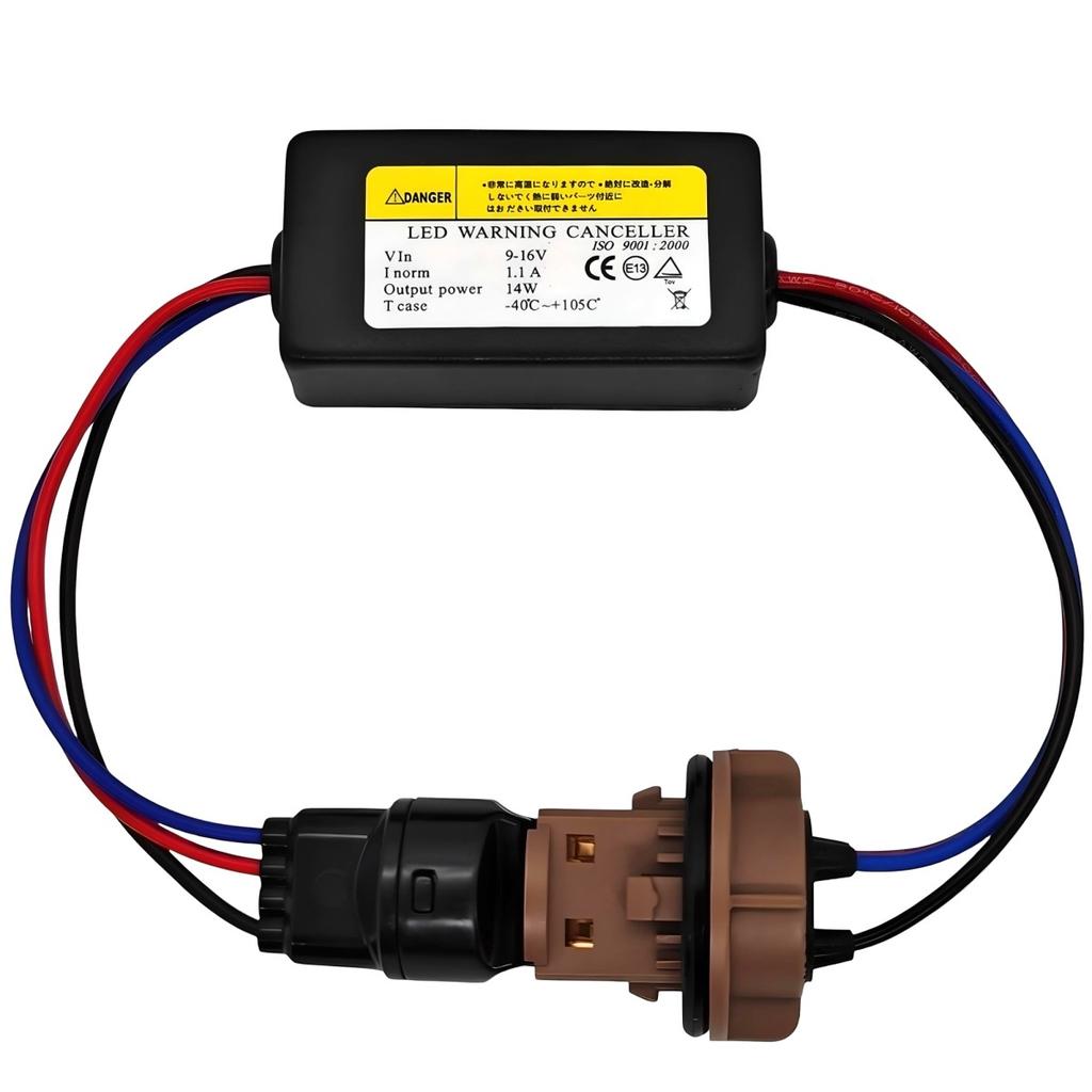 2 szt W21/5W, 7443 elektroniczny dekoder błędu CANBUS 12V do trudnych aut Off-Road