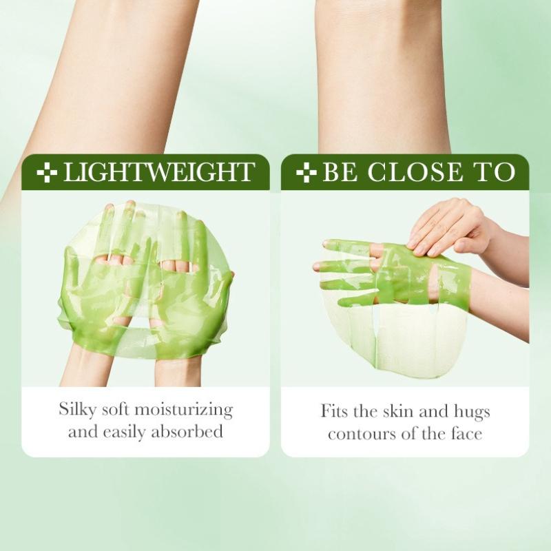 3 Stück Maske 25g SADOER Aloe Vera VC Feuchtigkeitsspendende und Hydrierende Verjüngende Masken-Patch-Packung