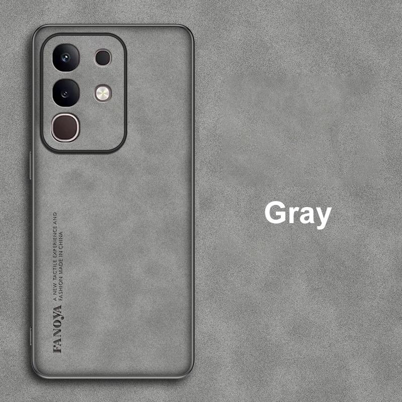 For Vivo Y29 4G Case Luxury PU Leather Phone Case For Vivo T4X Y29 Back Cover Matte Silicone Shockproof Full Protection Coque