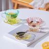 LOVWISH Cloud Glass Cup and Saucer Set