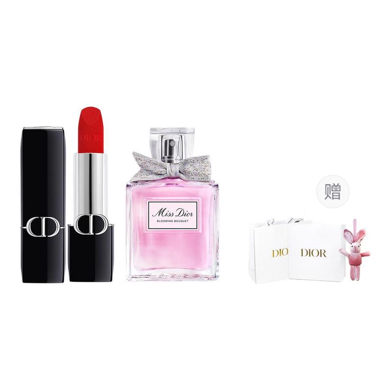 DIOR Perfume Velvet 999#Legend Red+Flower Eau de Toilette 30ml синий