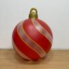 Festive Inflatable Christmas Ball Large Outdoor Holiday Decoration Blow Up Durable Lightweight Ornament for Christmas Party Yard