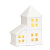 LED Porcelain Lamp Ornament Button Batteries House-shaped Night Lamp  House Decoration