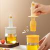 1pcs Yellow Duck Oil Pot Silicone Glass Outdoor Barbecue Camping Home Kitchen Integrated Oil Pot