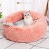 Super Cat Bed Quente Dormir Ninho de Gato Macio Longo Pelúcia Melhor Cama de Cachorro de Estimação para Cães Cesta Almofada Cama de Gato Tapete de Gato Animais Dormindo