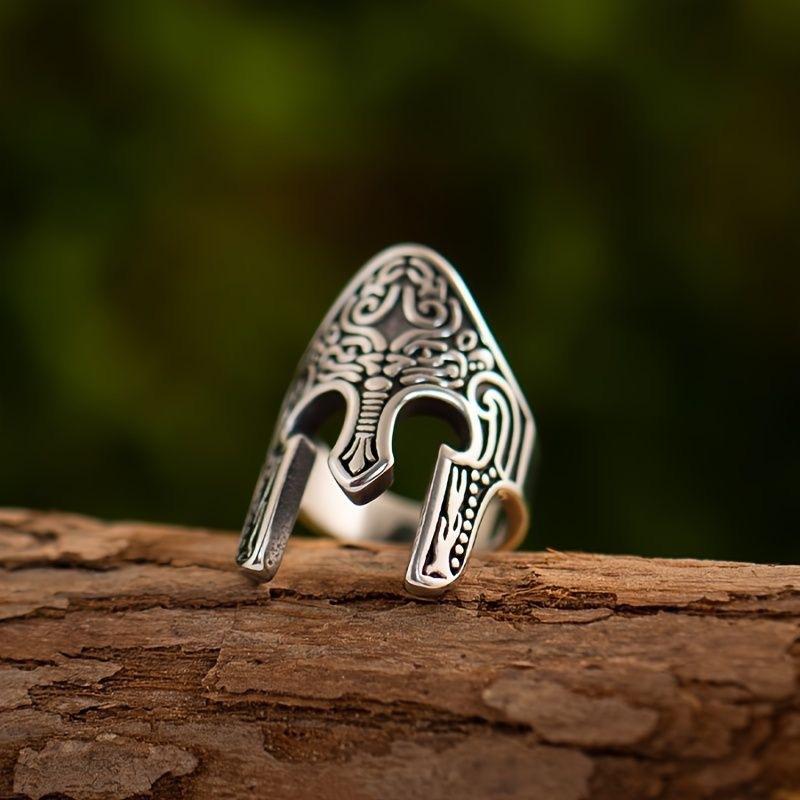 Egyptian Pharaoh Mask Ring Fashion Versatile Size Adjustable Jewelry