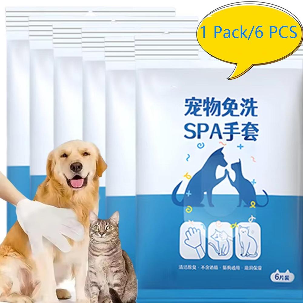 Deodorizing Pet Wash Free Glove No Rinse Washing Cat Wash Free Towels New Dog Disposable Glove