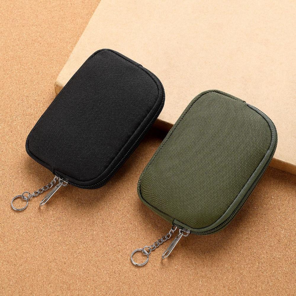 Oxford Cloth Card Pouch Card Holder Men Wallet Multifunctional Mini Earphone Storage Bag  Travel