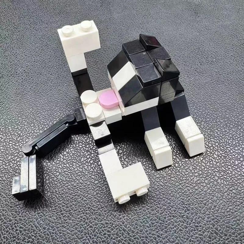 Non-Toxic Animal Series 62Pcs Moc Bricks Cat Figires Diy Building Blocks Kids Education Toys For Children Birthday Gift