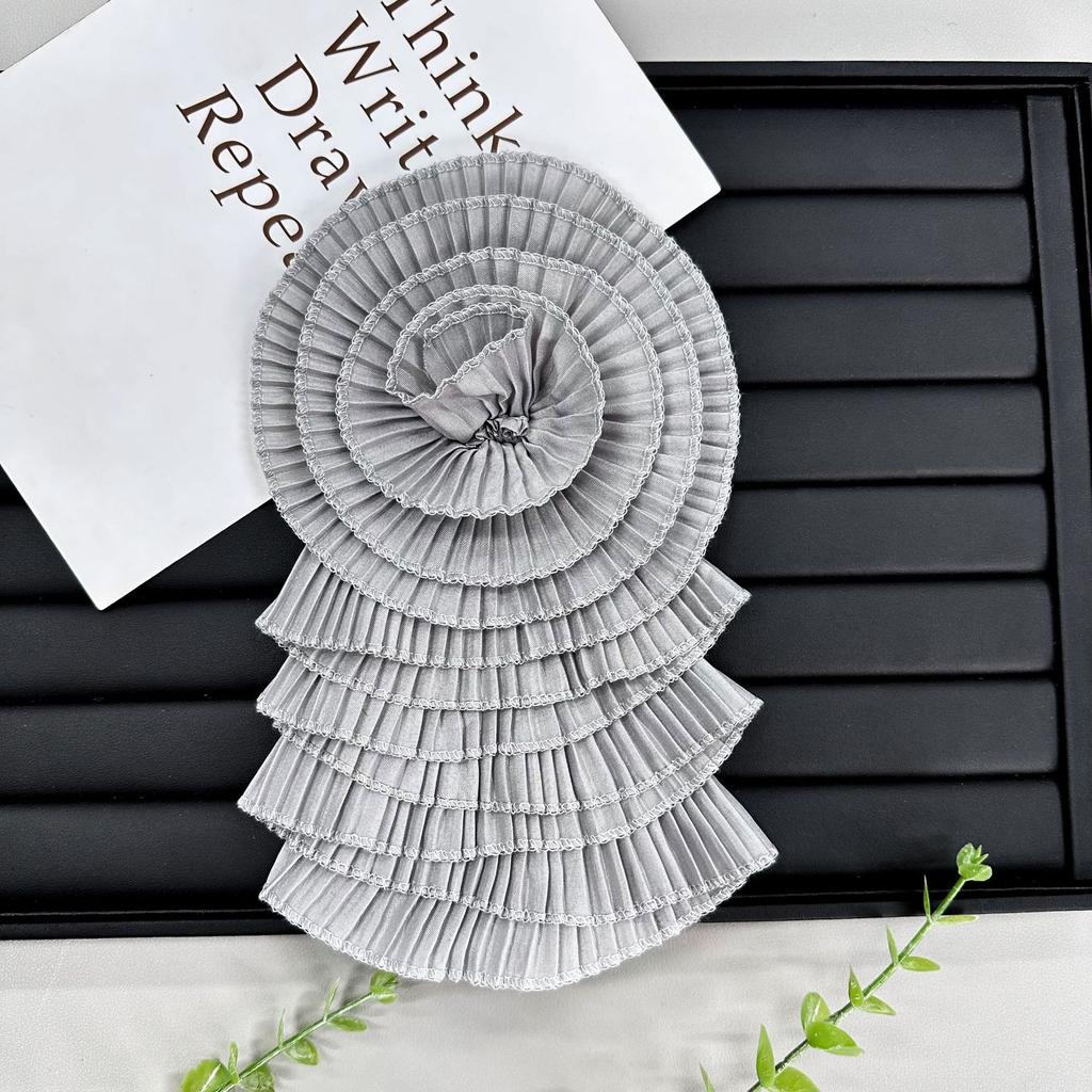 Delicate Multi-Color Chiffon Flower Multi-Layer Pleated Cloth Sticker Craft Flower Wedding Dress Dress Top Decorative Accessories