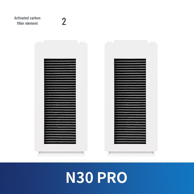 Ecovacs N30 Pro Accessory Kit: Dust Bag, Cloth, Roller, Edge Brush, Filter, Cleaning Liquid