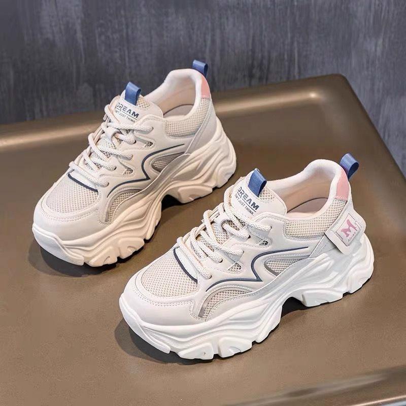 Soft Sole Harajuku Big Head Shoes Women's Summer 2025 New Lace Breathable Fisherman Shoes Thick Sole Muffin Sole Single Shoes