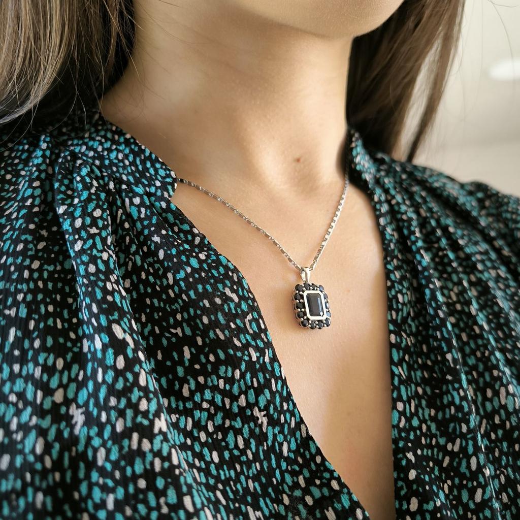 Pandantiv din argint cu safir 4.763ct (2180302)