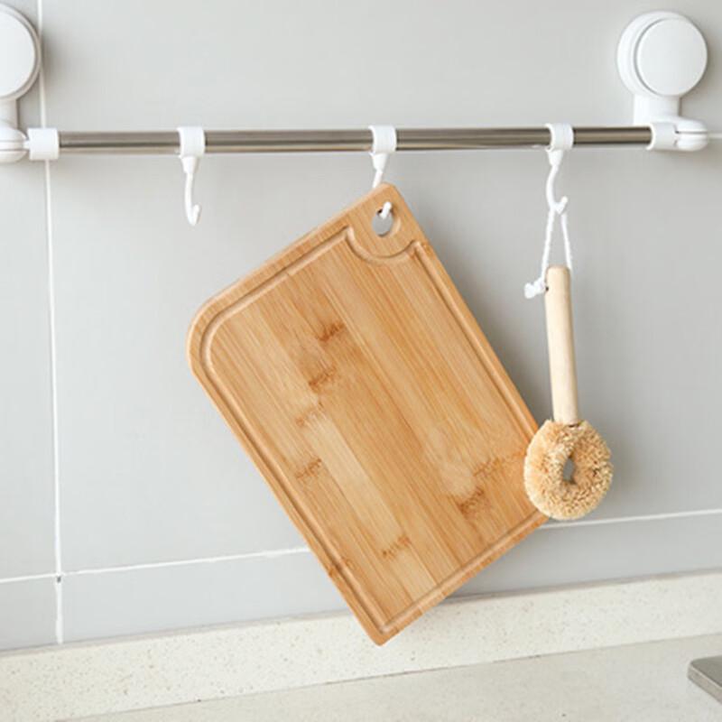 Square Wooden Bamboo Cutting Board with Hanging Hole