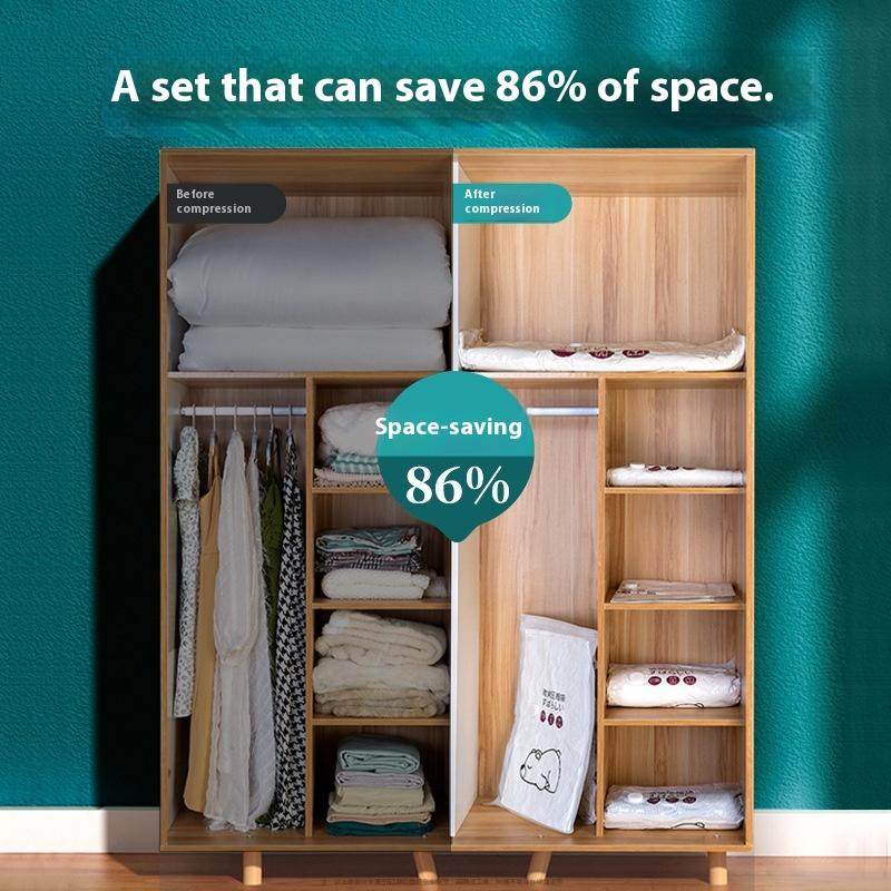 Workowana próżniowo torba Crion na ubrania i kołdry Torba do przechowywania z usuwaniem powietrza Specjalna do walizki Torba do pakowania kołdry