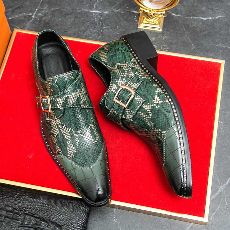 

Мода Новые Мужские Модные Формальные Туфли ПУ Черные Зеленые Боковая Пряжка Повседневные Бизнес Лоферы Дизайнерские Туфли Парикмахера Размер 38-46 Мужская Обувь 38 зелёный